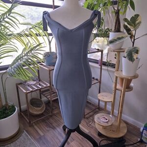 House of CB Slate Blue Midi Dress